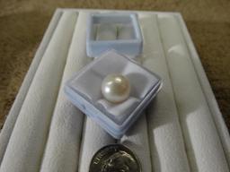 Beautiful 8.15 Ct. Natural Round Cut Australian Fresh Water White Pearl