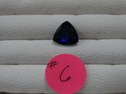AAAAA+ Loose Royal Blue 11.21 Carats Trillian Cut Tanzanite Gemstone