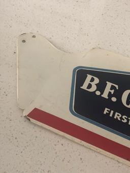 BF Goodrich 1870 metal sign