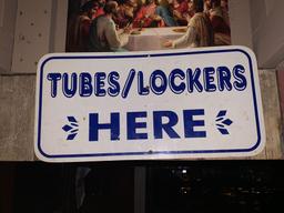Tubes Lockers Sign