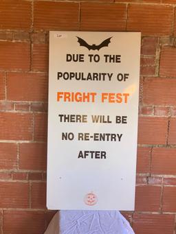 Fright Fest No Re-Entry After Sign