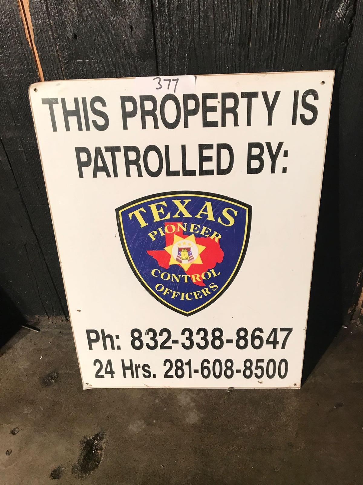 Texas Pioneer Control Officers Sign