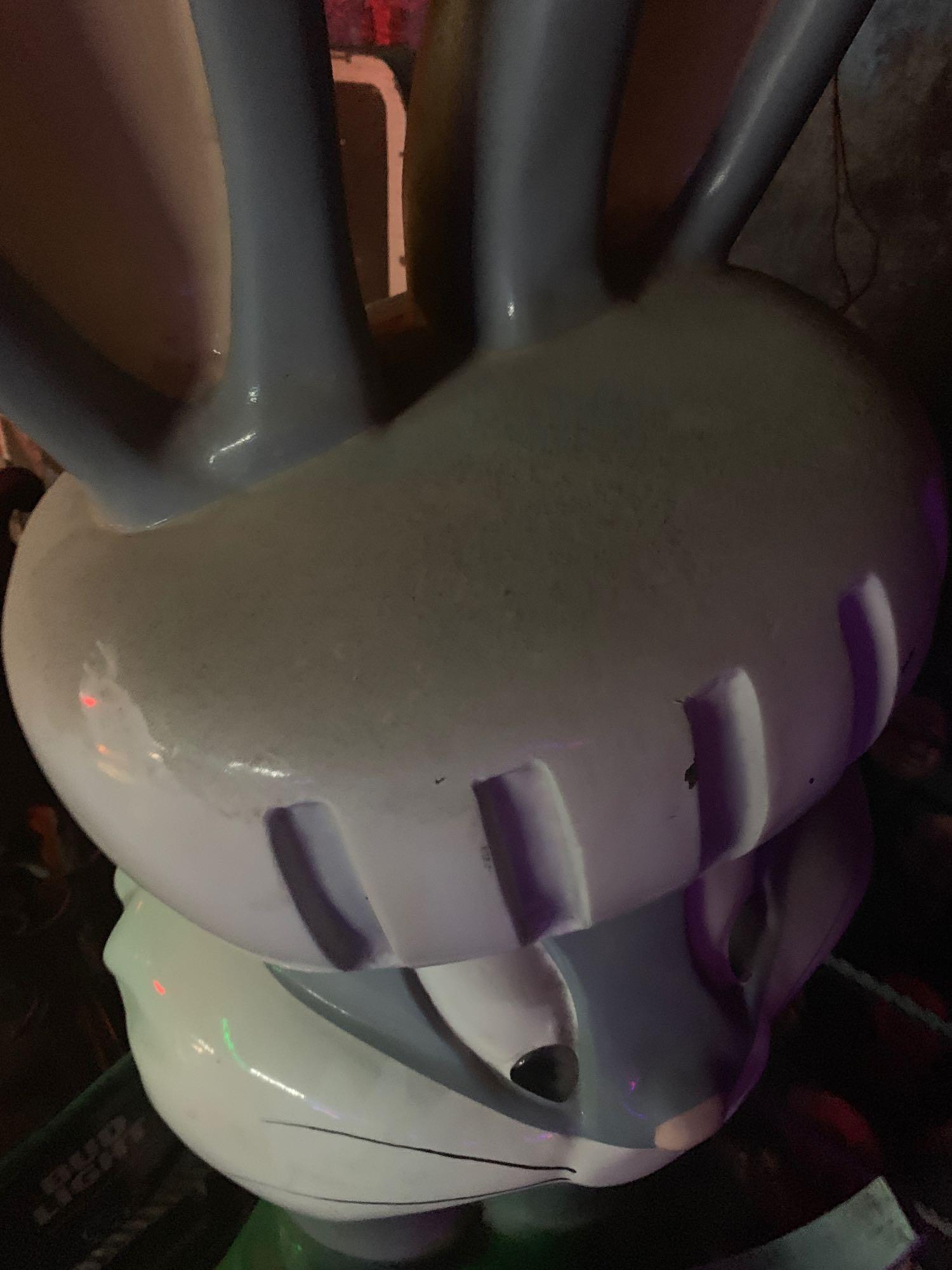 Fiberglass Bugs Bunny with Shield Statue