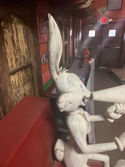 Fiberglass Bugs Bunny with Mega Phone Statue