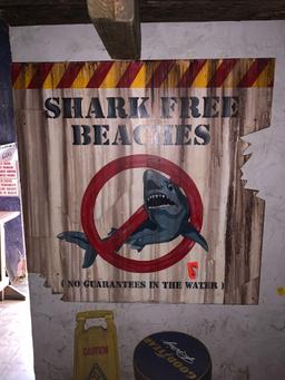 Shark Free Beaches Sign