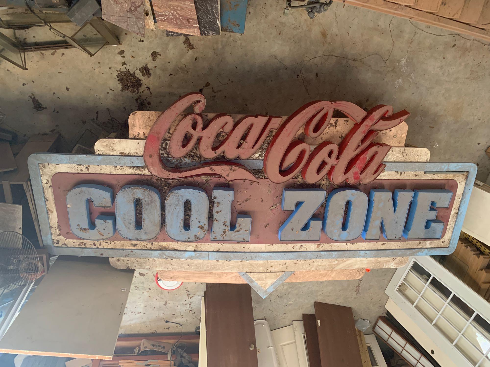 Coca Cola Cold Zone Sign