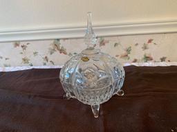 Jazecar Crystal Candy Dish with lid