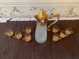 Crystal tea service for 8