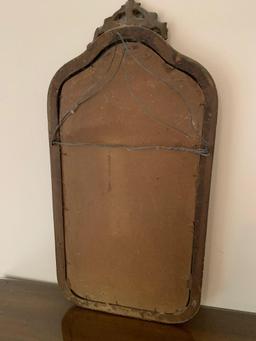 Vintage Mirror With Hand-carved Frame