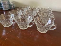 12 piece Crystal Punch Cup Set