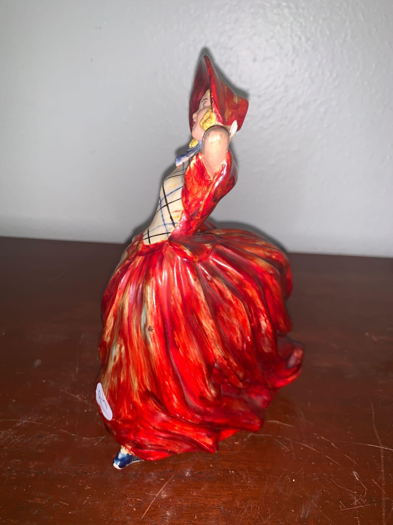 Hand-painted ceramic statuette