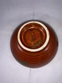 Vintage handmade pottery bowl