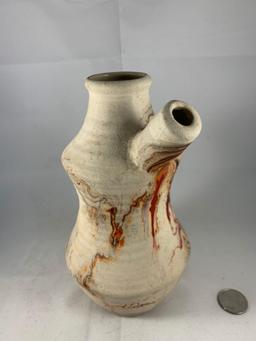 Vintag handmade pottery pitcher