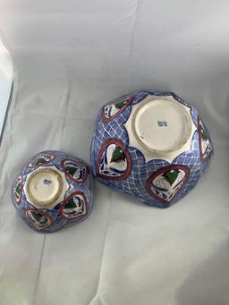 Pair of BMT Handmade Pottery dishes