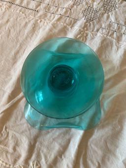 Blown glass candy dish