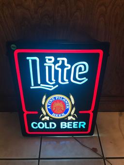 Light up Miller Lite Bar Sign