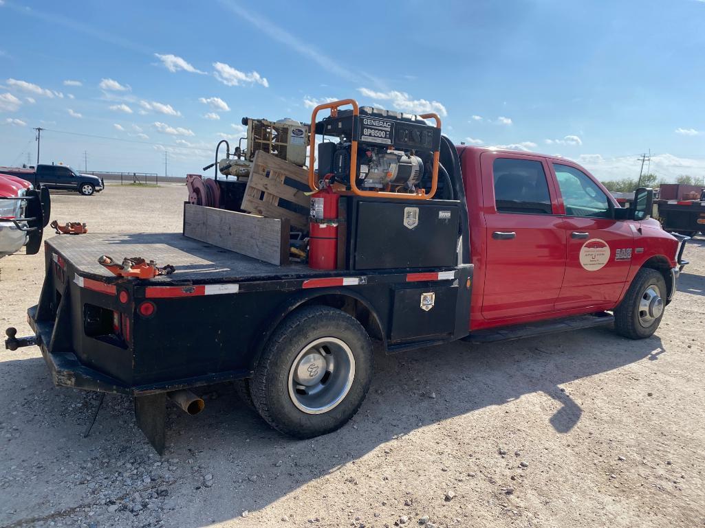 2014 Dodge Ram 3500 Crew Cab Flatbed Truck