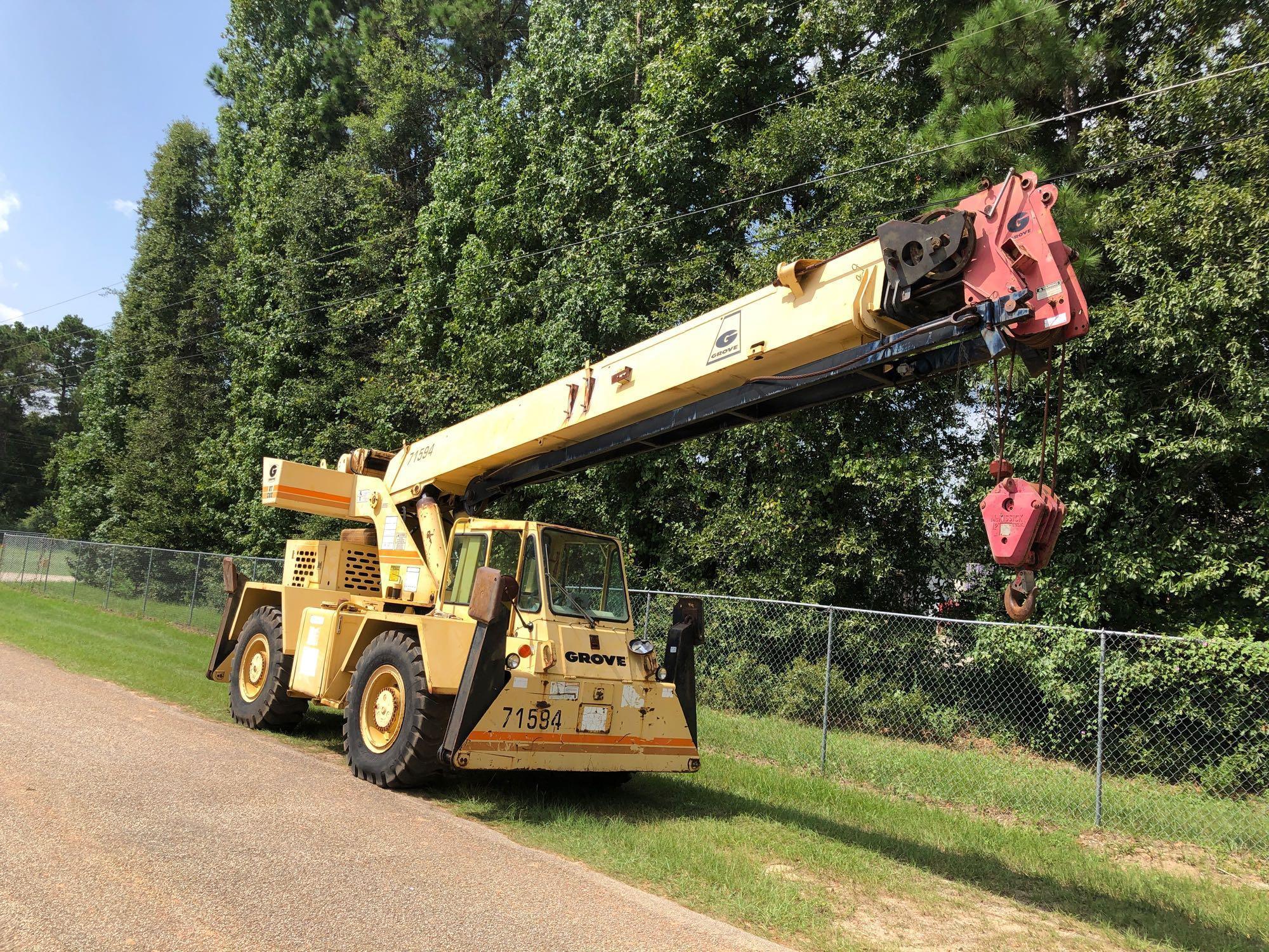 1989 Grove RT58C 18 ton Rough Terrain Crane