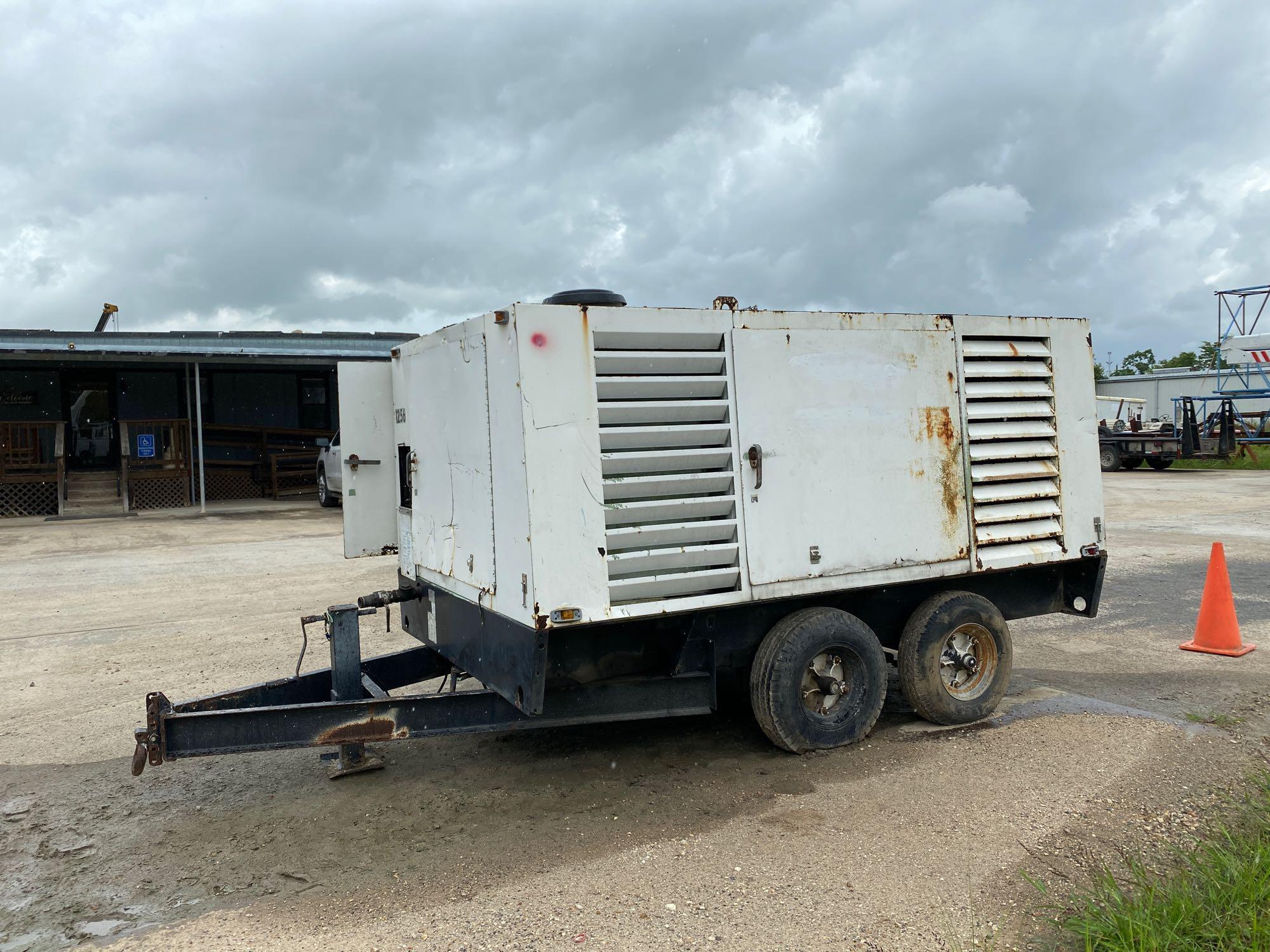 1999 Sullair 900H DLO CAT Air Compressor on T/A Trailer