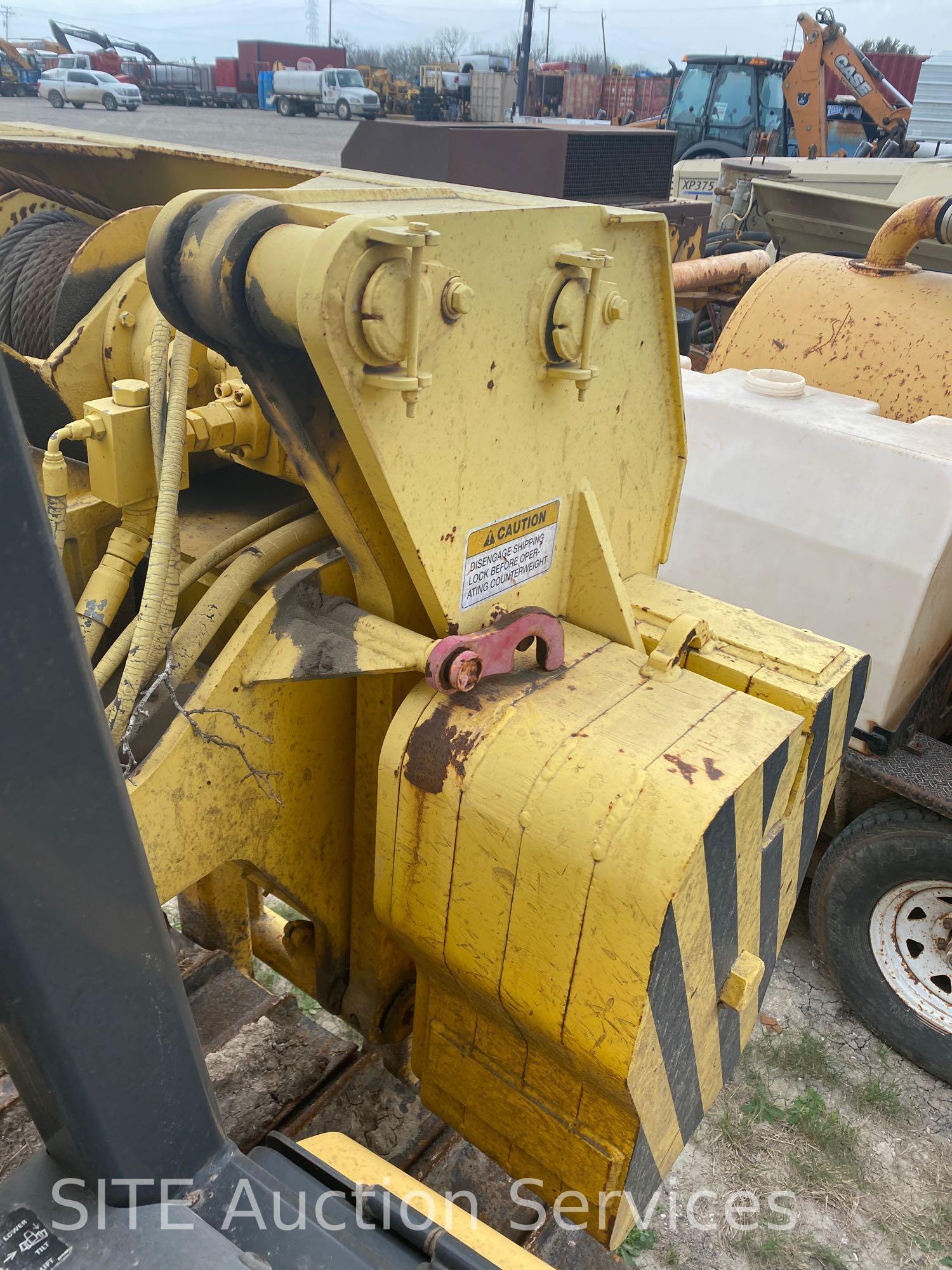 2007 New Holland D95 Crawler Tractor with Midwestern M520C Side Boom