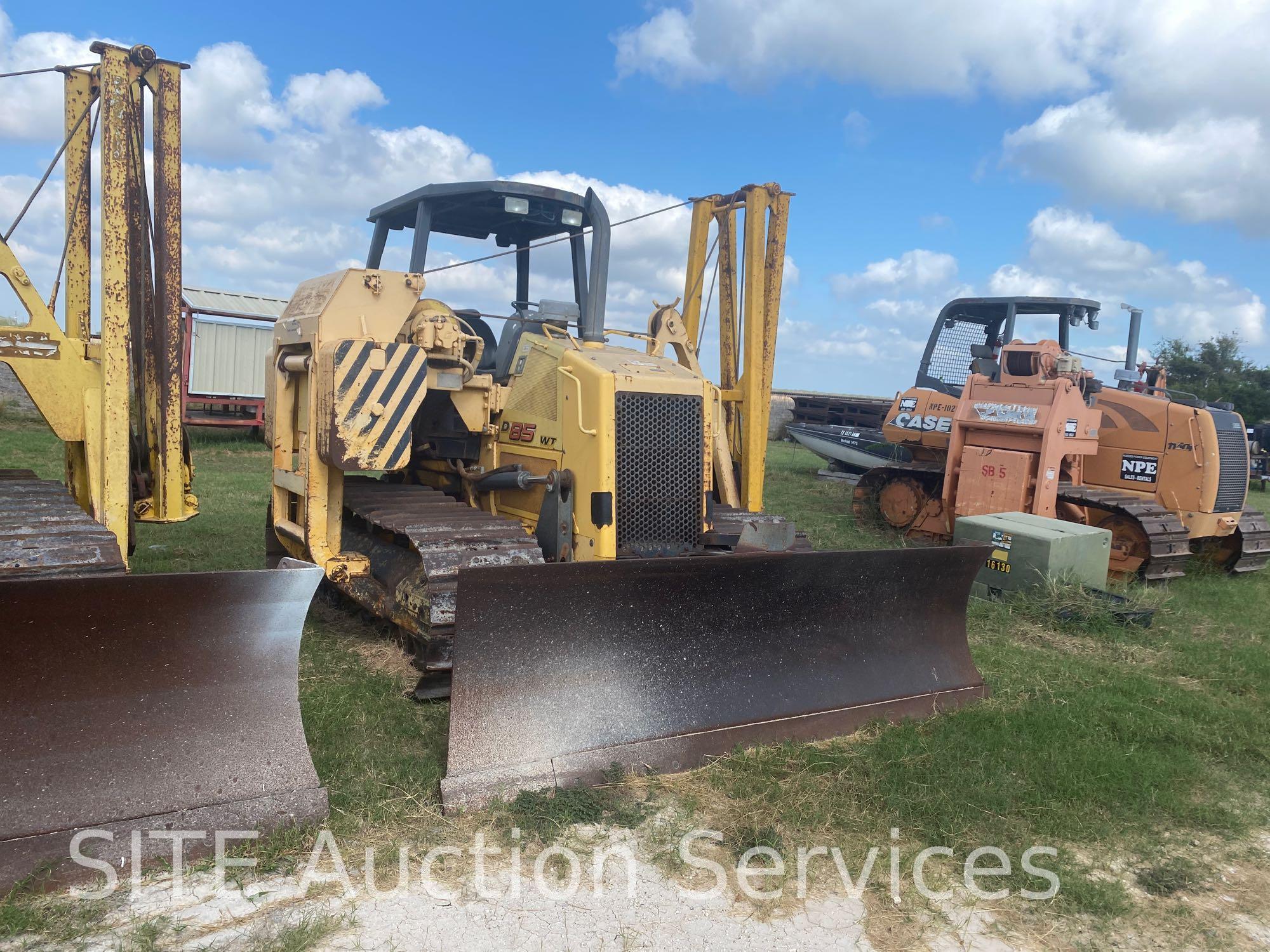 2007 New Holland D95 Crawler Tractor with Midwestern M520C Side Boom
