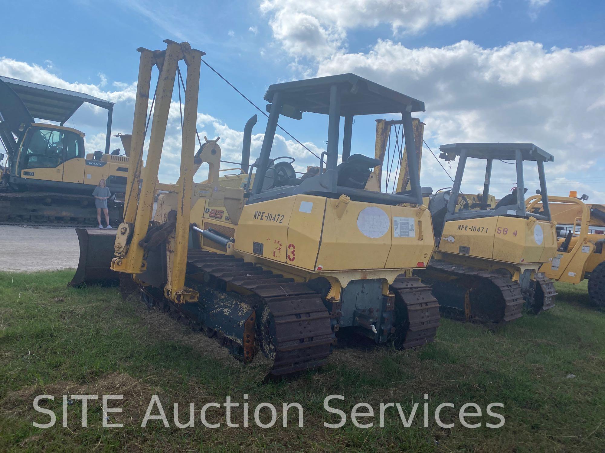 2007 New Holland D95 Crawler Tractor with Midwestern M520C Side Boom