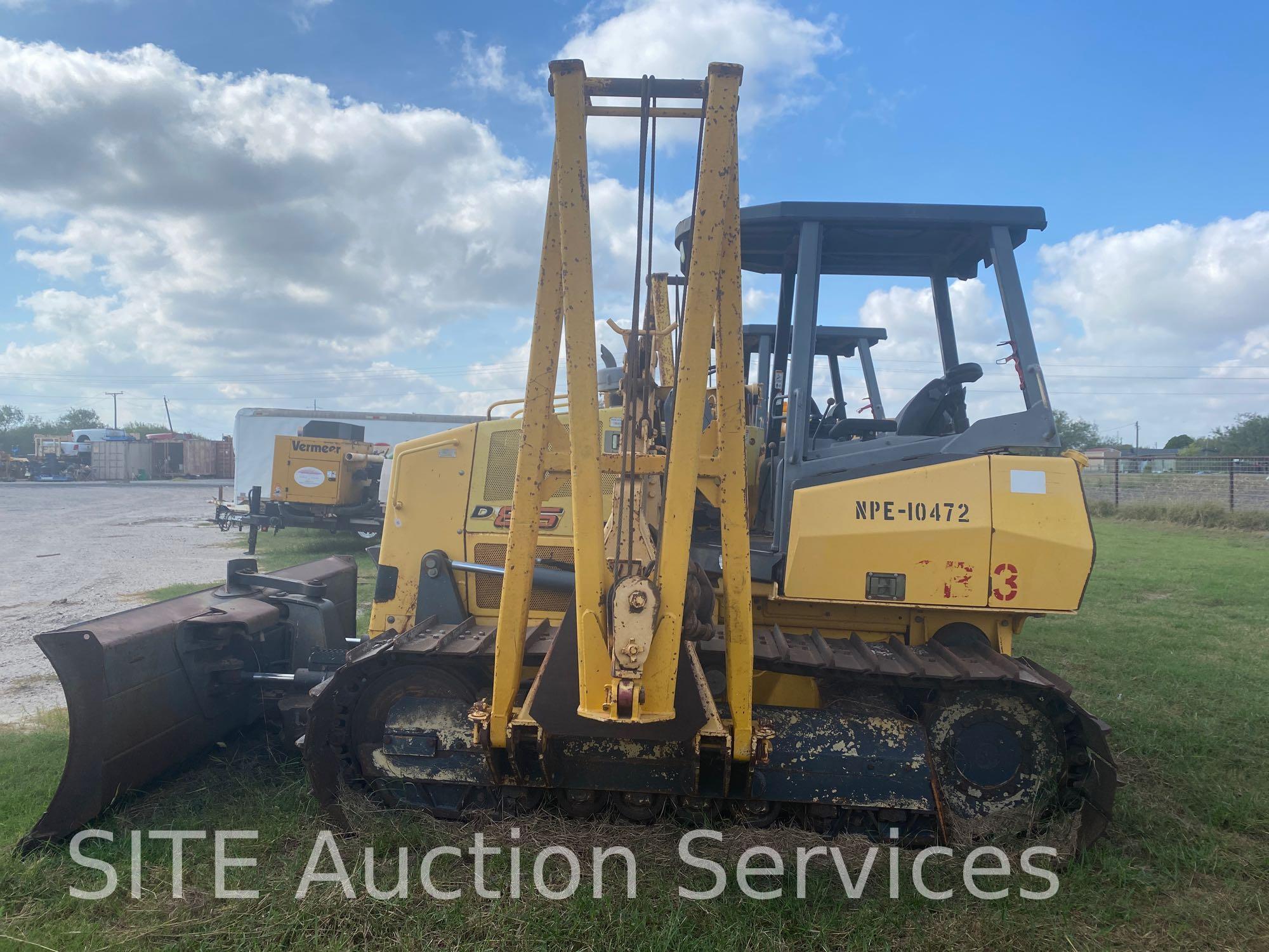 2007 New Holland D95 Crawler Tractor with Midwestern M520C Side Boom