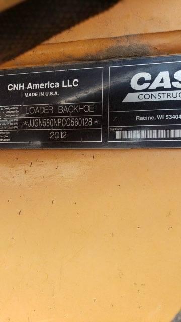 2012 Case 580M 4x4 Backhoe Loader