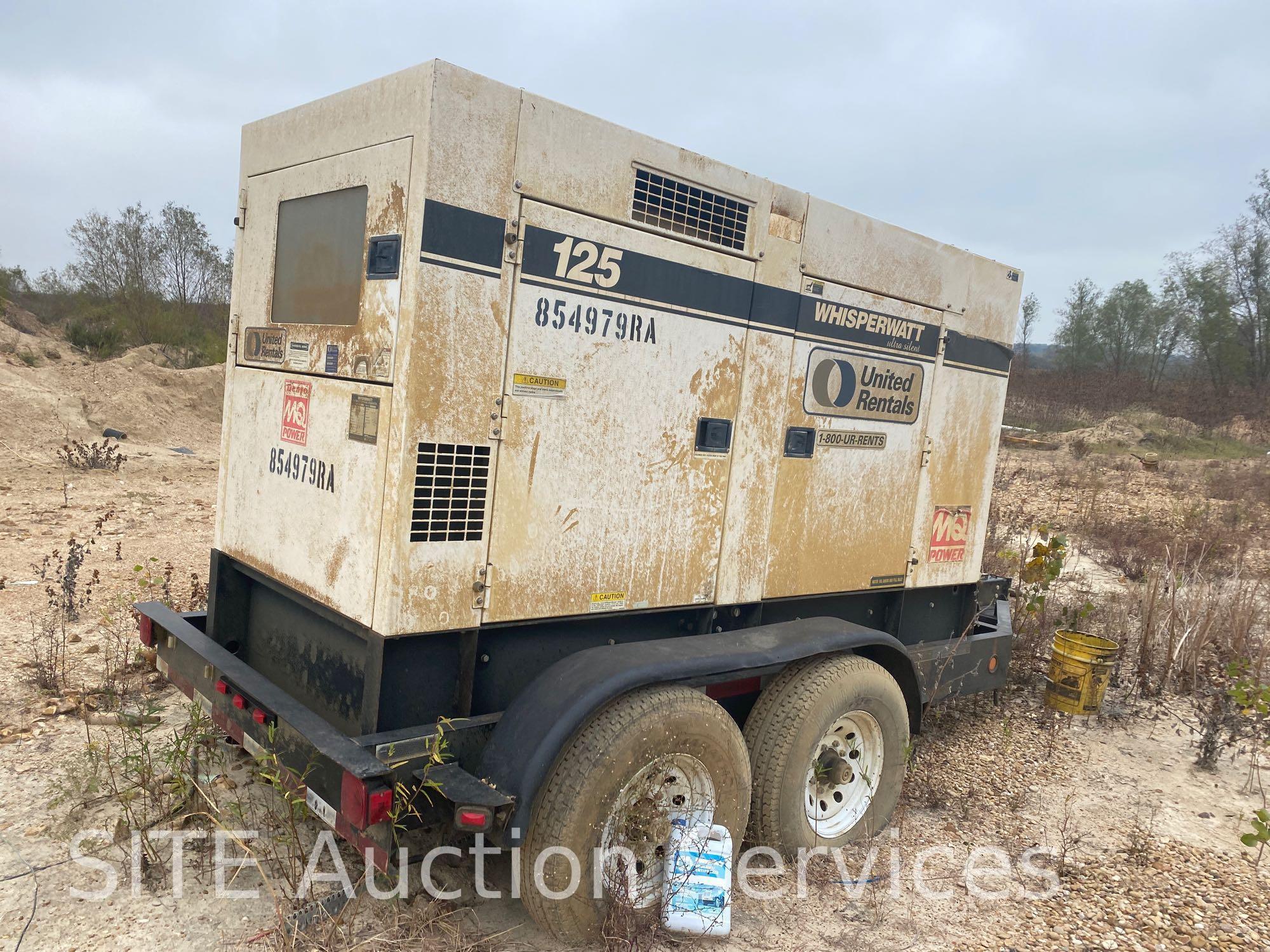 2011 MQ Power WhisperWatt Diesel Powered AC Generator DCA125USI