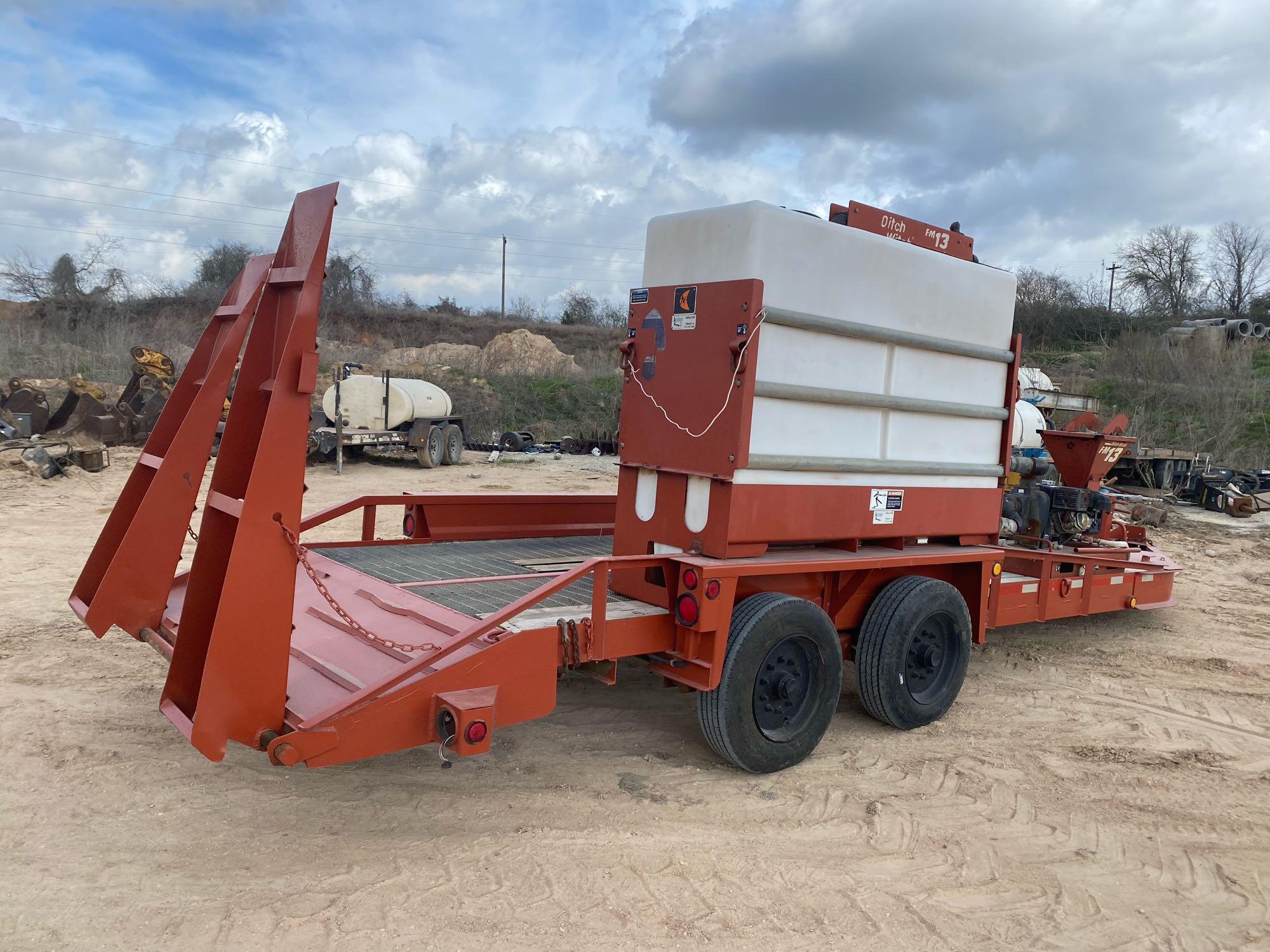 2006 Belshe T18 Trailer w/ Ditch Witch FM 13