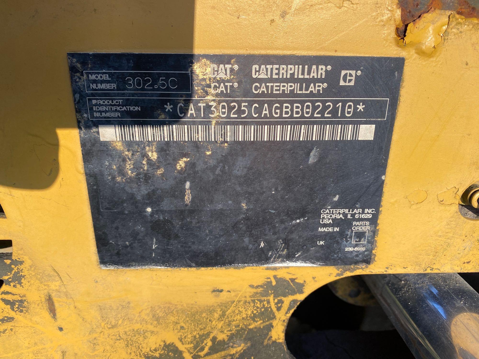 2007 Caterpillar 302.5C Excavator