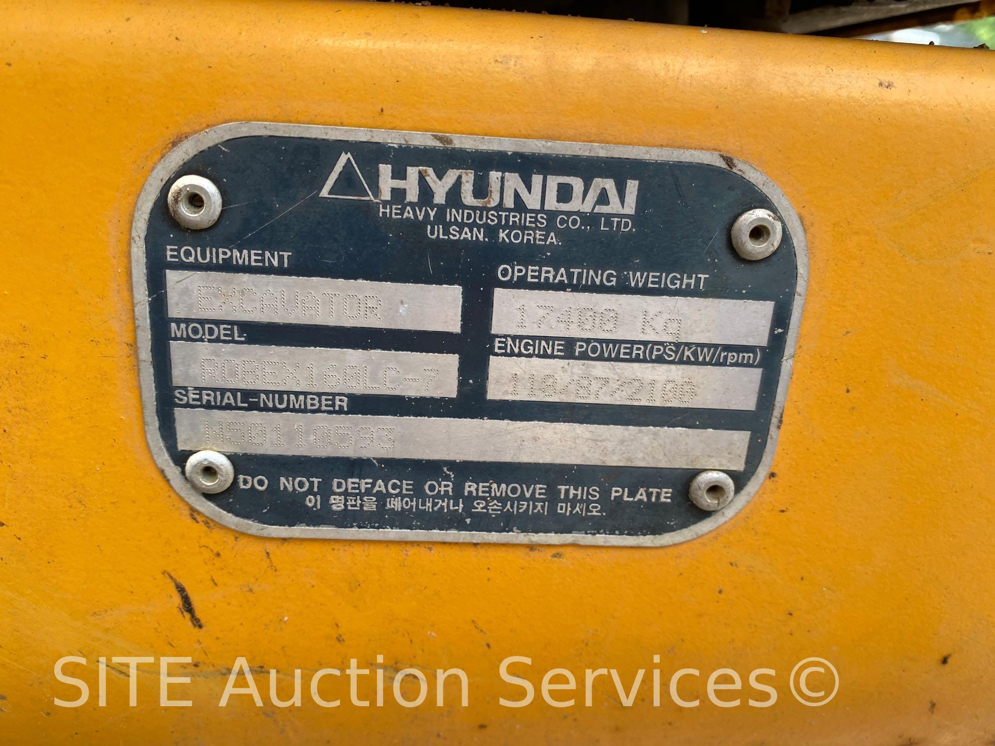 2006 Hyundai Robex 160 LC-7 Excavator