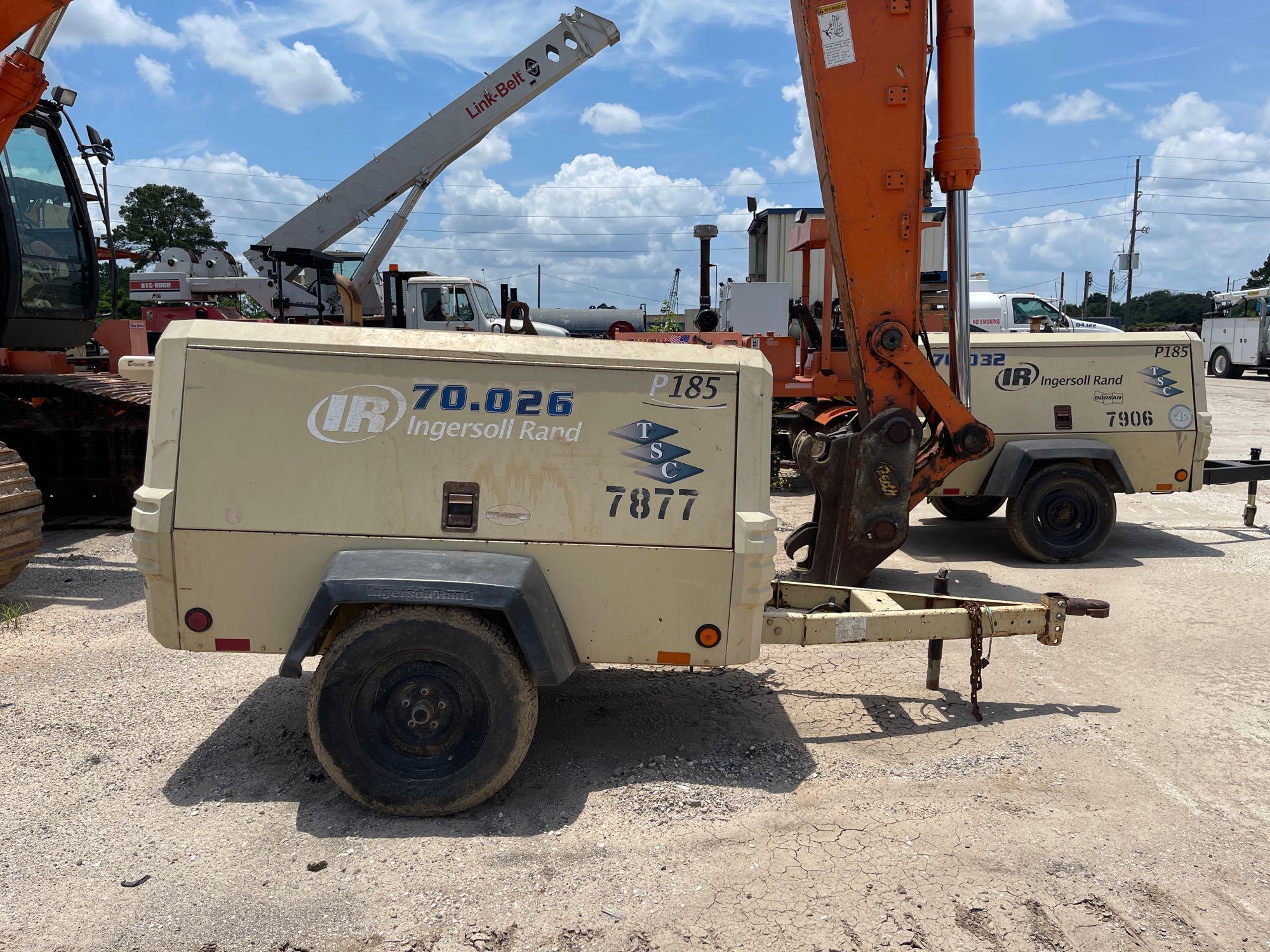 2008 Ingersoll Rand P185WJD Towable Air Compressor