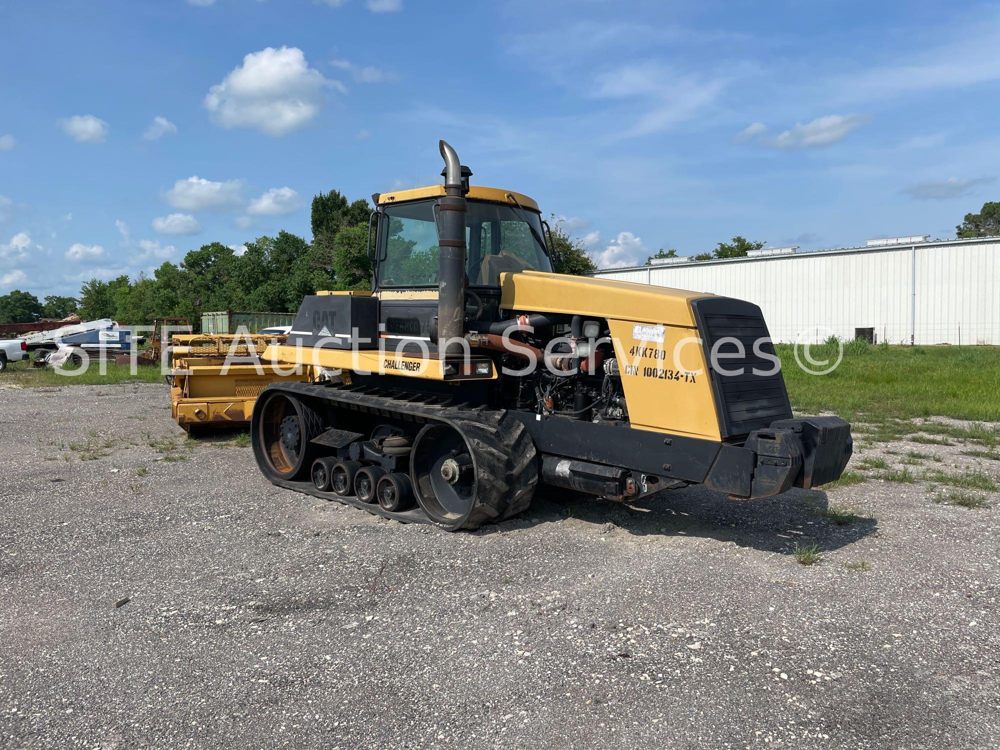 1994 Caterpillar Challenger 75C Track Tractor w/ 2001 Reynolds 18CMX Scraper