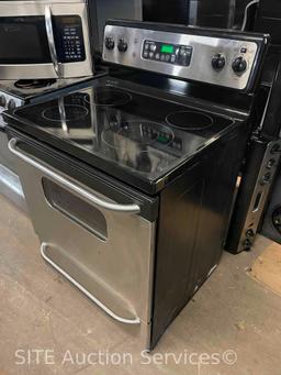 GE Stainless Steel Glass Top Electric Range