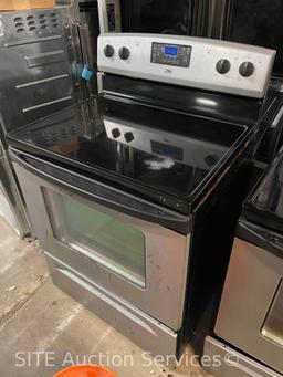 Estate Stainless Steel Glass Top Electric Range