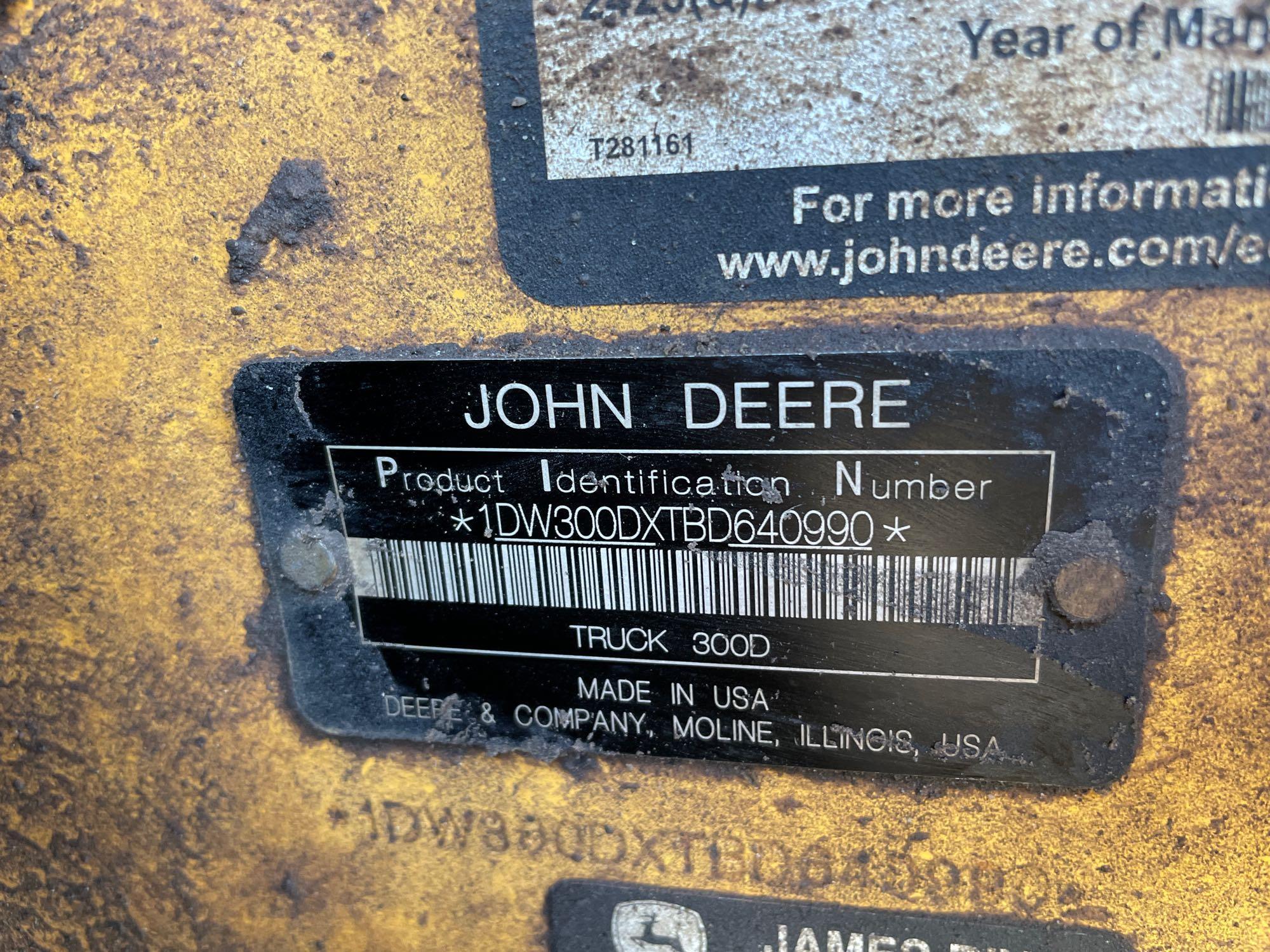 2011 John Deere 300D-II Articulated Dump Truck
