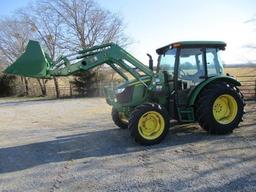 2019 John Deere 5075E MFWD Tractor w/ Bucket