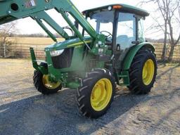 2019 John Deere 5075E MFWD Tractor w/ Bucket