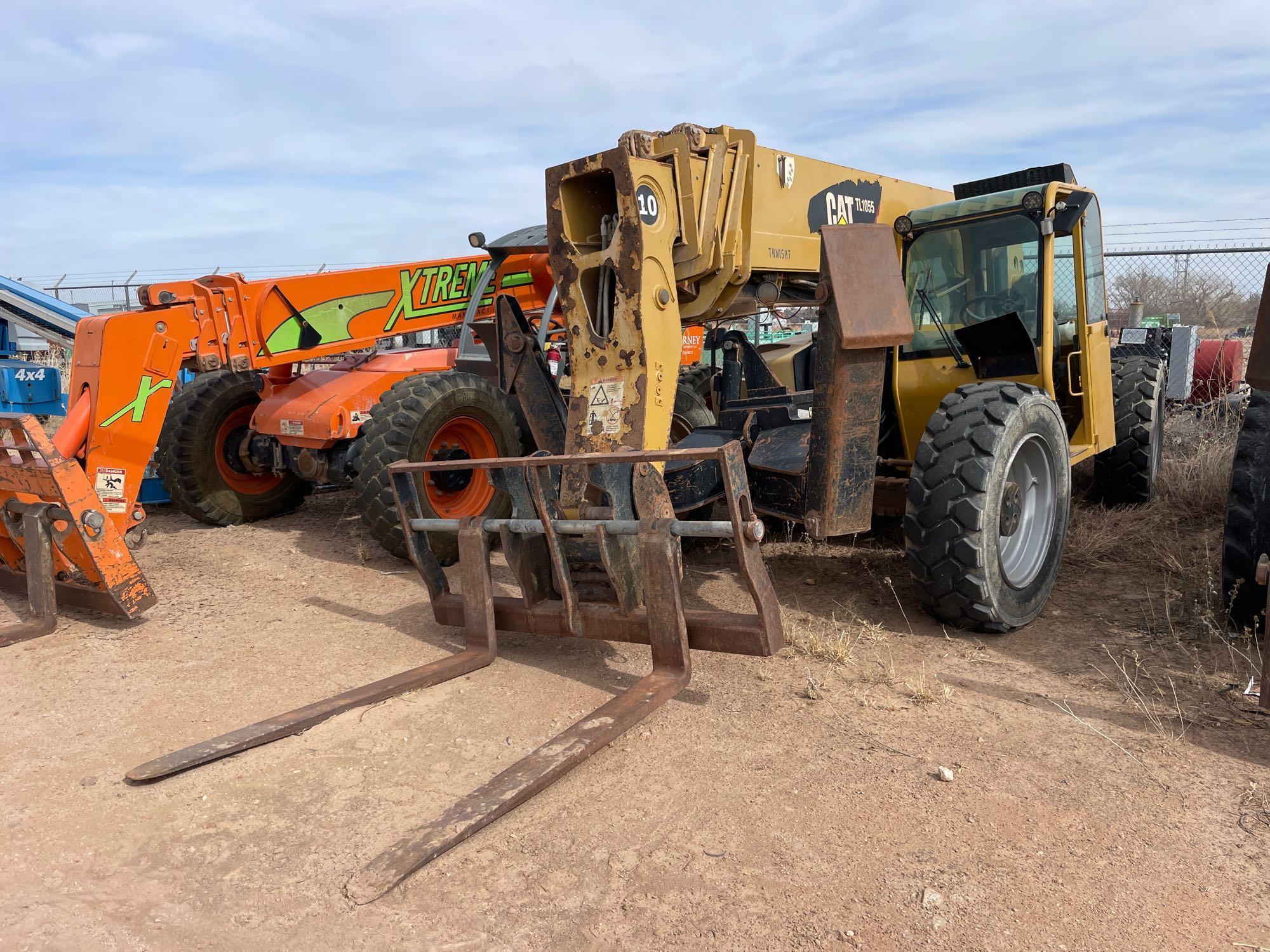 2012 CAT TL1055 4x4x4 Telescopic Forklift