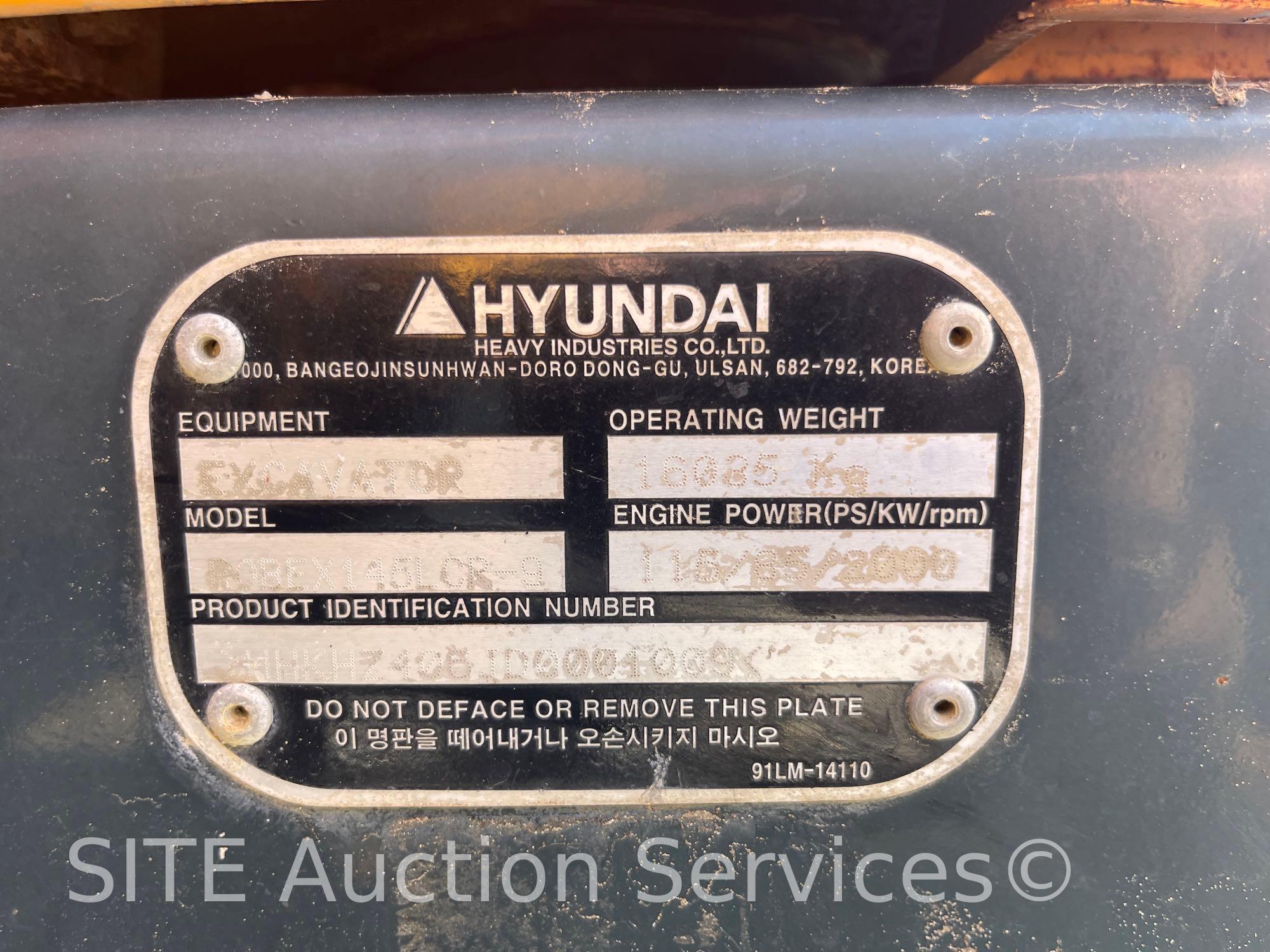 2013 Hyundai Robex 145 LCR-9 Excavator