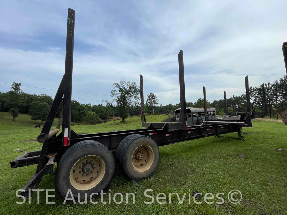 1995 OT Fabricating 4 Bolster T/A Logging Trailer