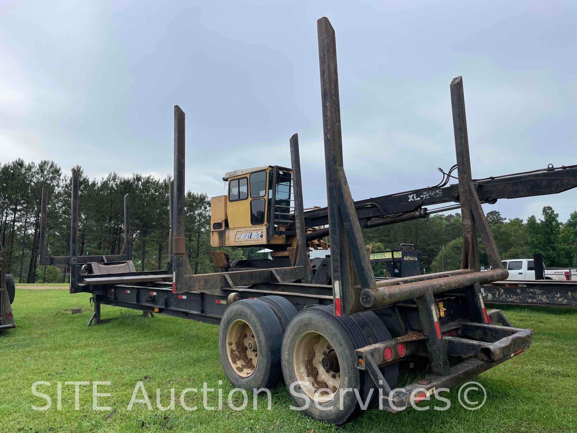 1995 OT Fabricating 4 Bolster T/A Logging Trailer