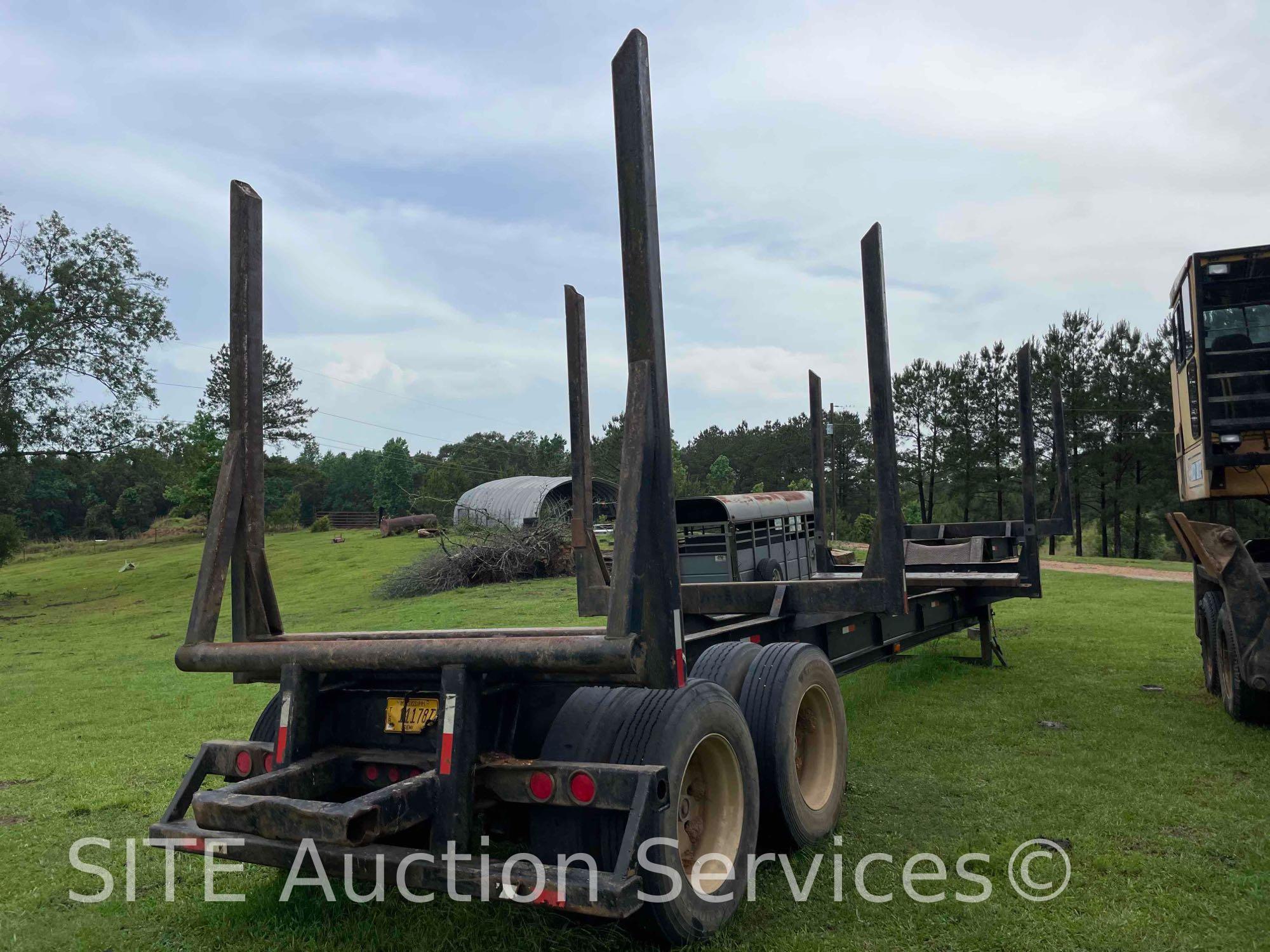 1995 OT Fabricating 4 Bolster T/A Logging Trailer