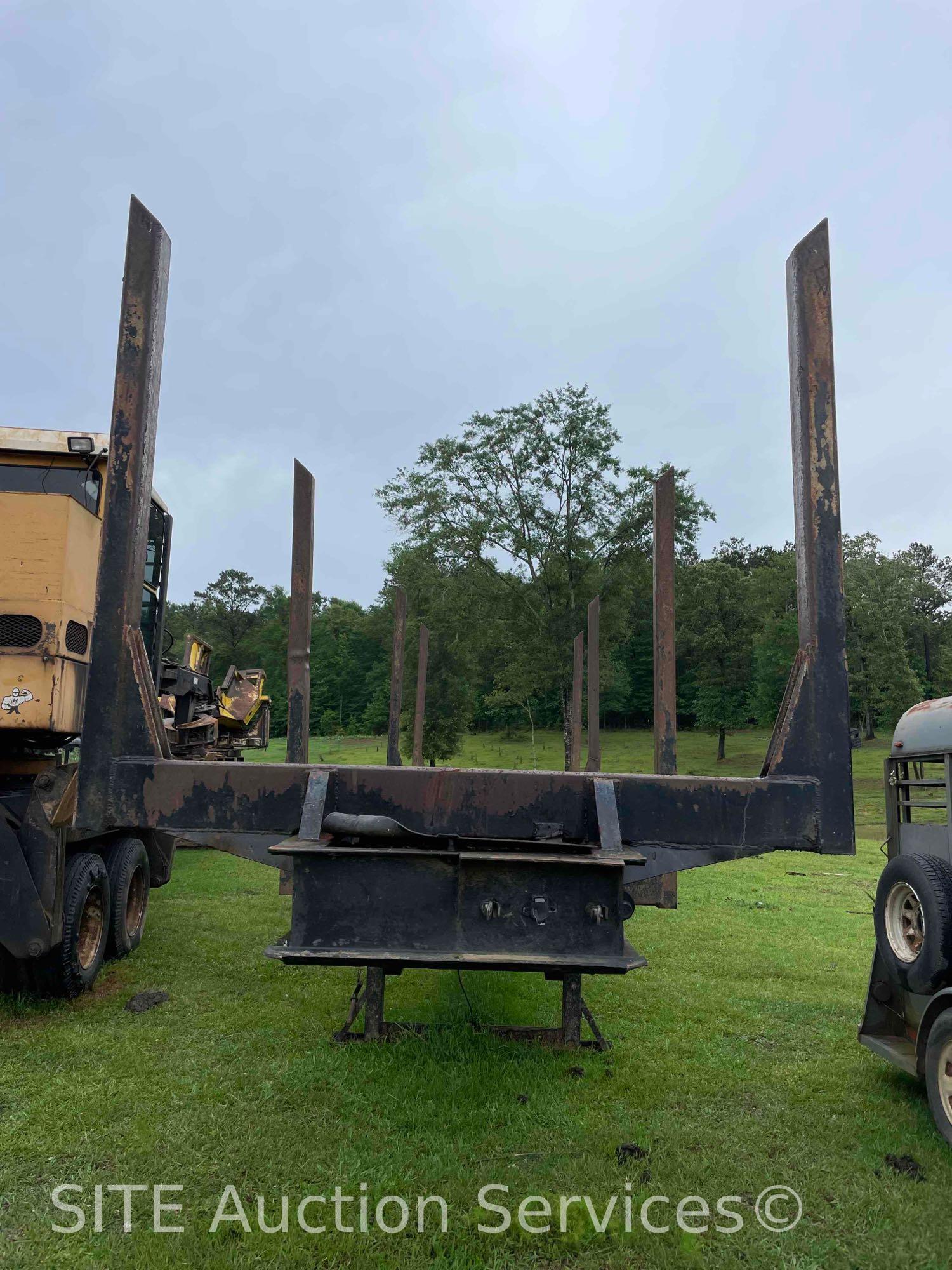 1995 OT Fabricating 4 Bolster T/A Logging Trailer