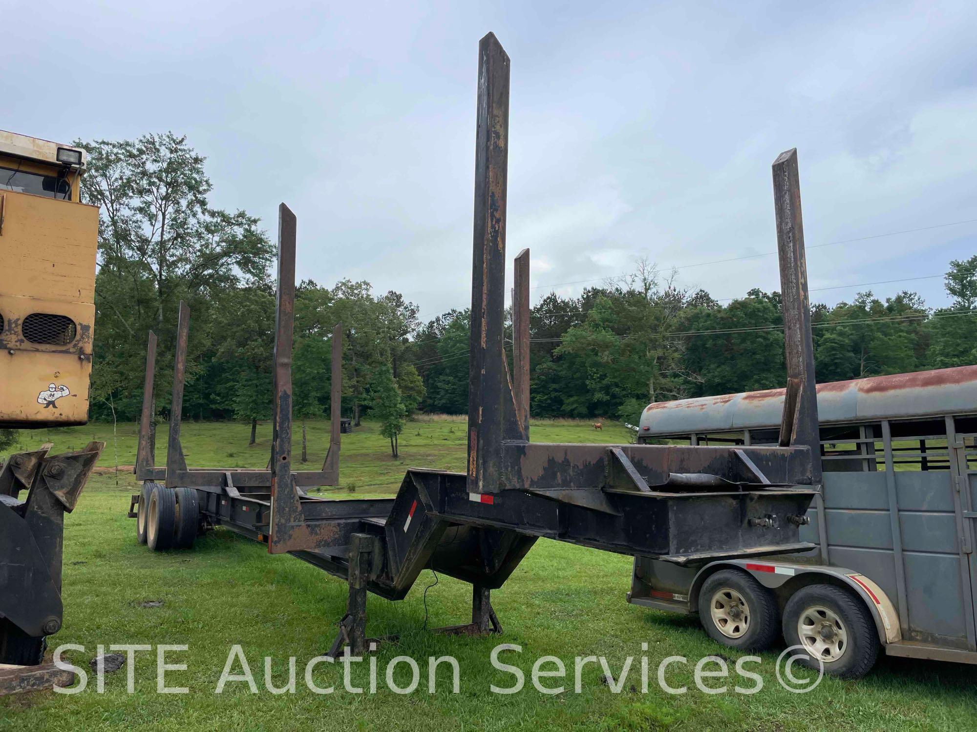 1995 OT Fabricating 4 Bolster T/A Logging Trailer