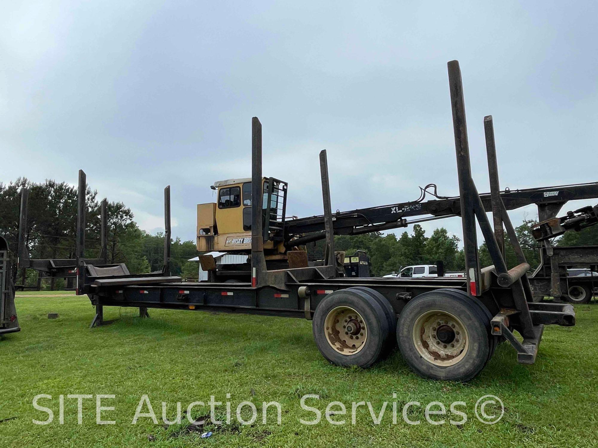 1995 OT Fabricating 4 Bolster T/A Logging Trailer