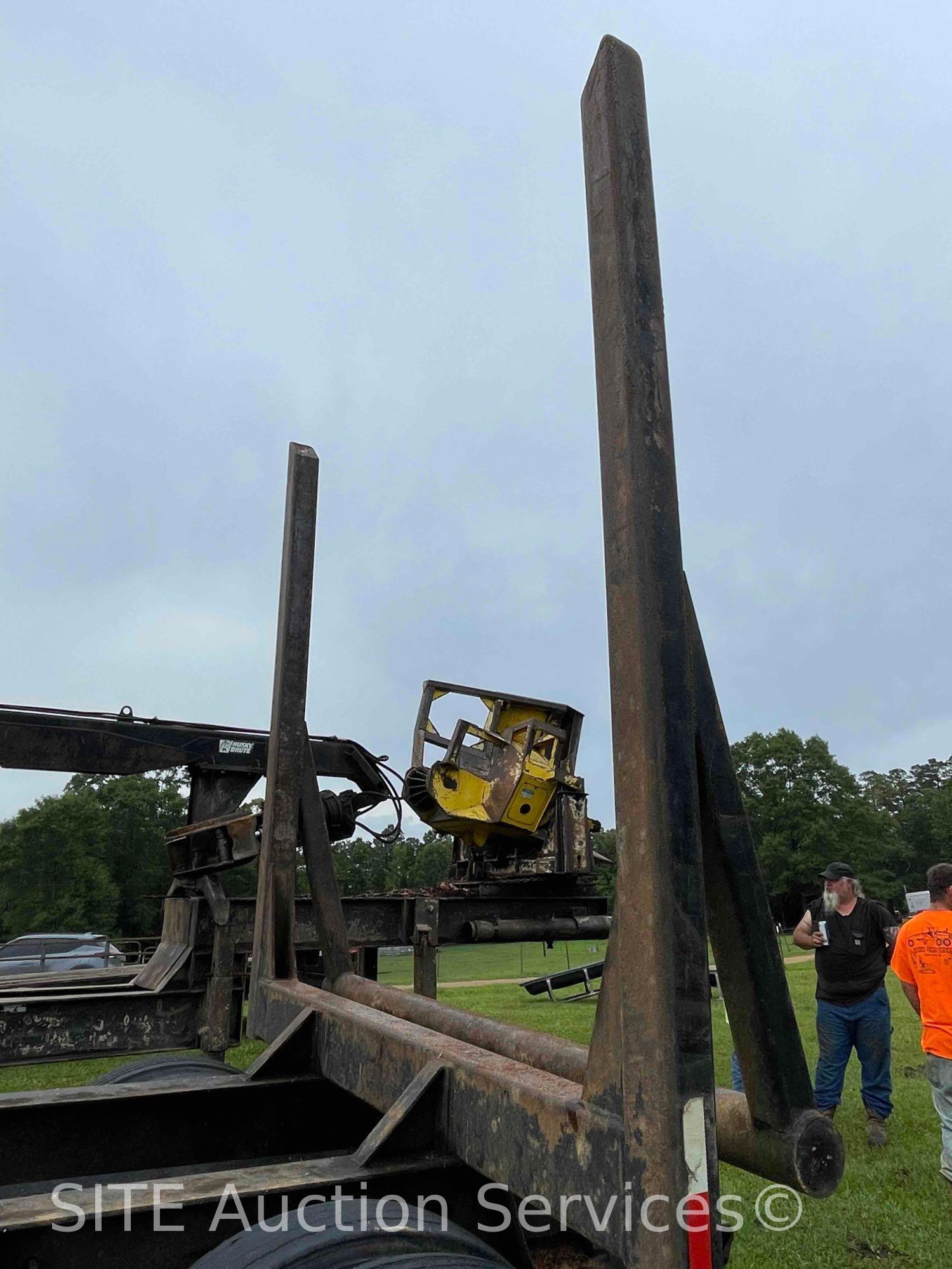 1995 OT Fabricating 4 Bolster T/A Logging Trailer