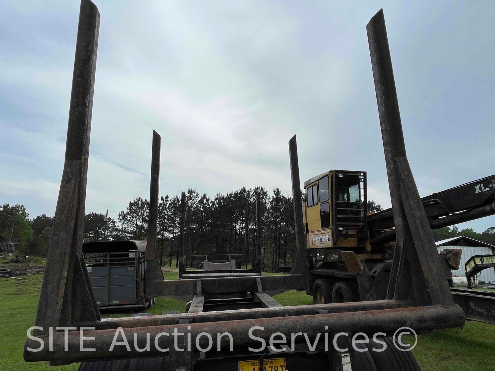 1995 OT Fabricating 4 Bolster T/A Logging Trailer