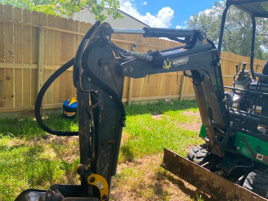 2016 John Deere 17G Compact Excavator